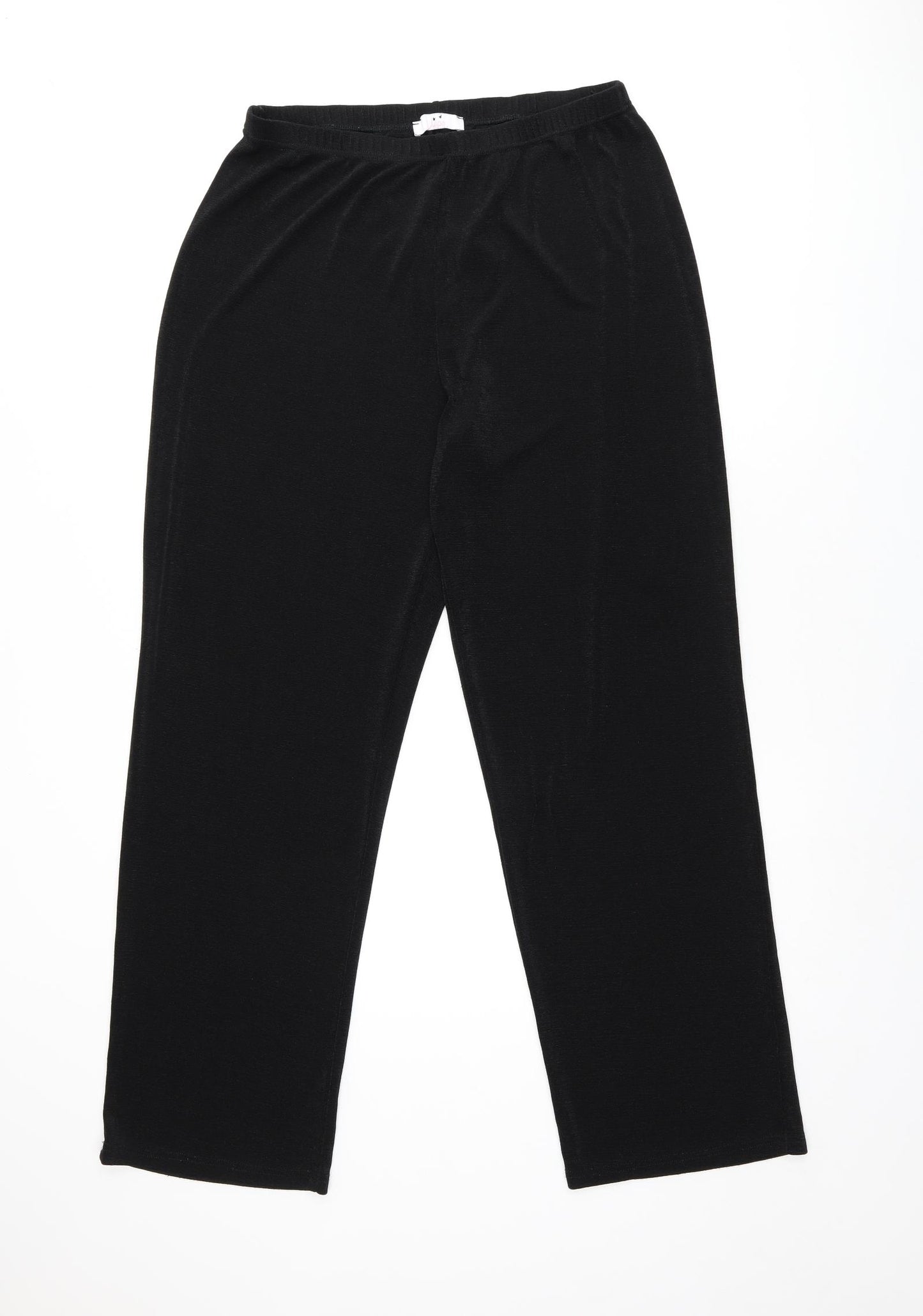 JULIPA Womens Black Polyester Pedal Pusher Leggings Size 18 L29.5 in