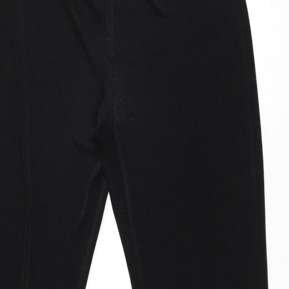 JULIPA Womens Black Polyester Pedal Pusher Leggings Size 18 L29.5 in