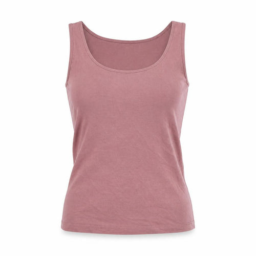 VERO MODA Womens Pink Cotton Jersey Tank Size 6 Scoop Neck