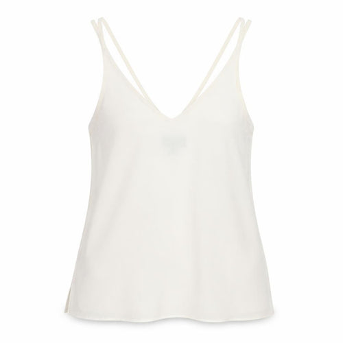 Topshop Womens White Polyester Camisole T-Shirt Size 12 V-Neck