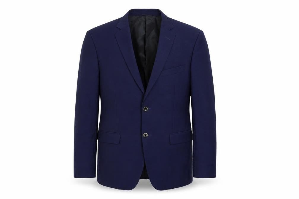 Balmain Mens Blue Wool Jacket Suit Jacket Size 40 Regular
