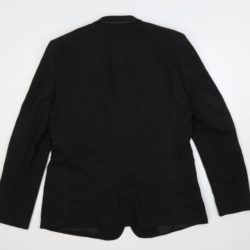 ASOS Mens Black Jacket Blazer Size 46 Button