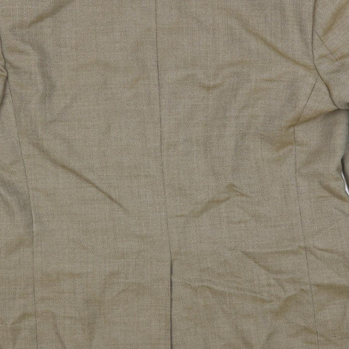 Marks and Spencer Mens Beige Wool Jacket Suit Jacket Size 42 Regular