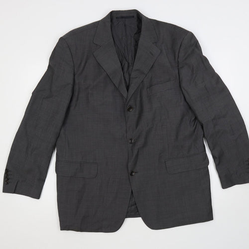 Cerruti Mens Grey Wool Jacket Suit Jacket Size 42 Regular