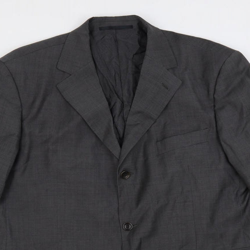Cerruti Mens Grey Wool Jacket Suit Jacket Size 42 Regular