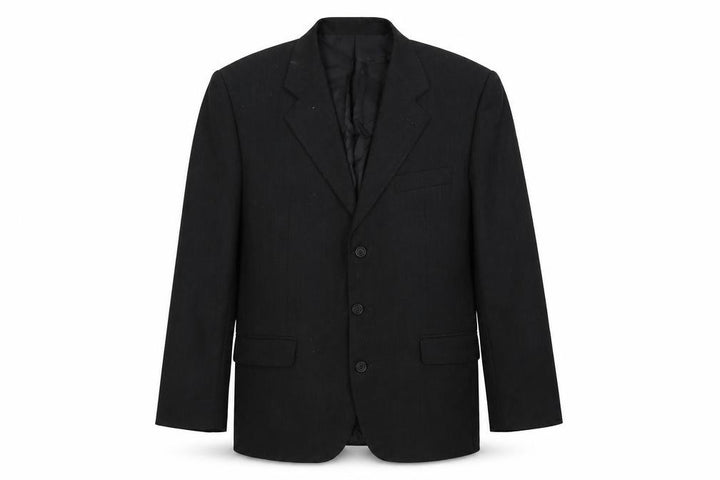 Continental Mens Black Wool Jacket Suit Jacket Size 42 Regular