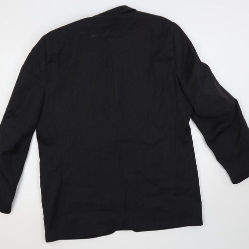 Continental Mens Black Wool Jacket Suit Jacket Size 42 Regular