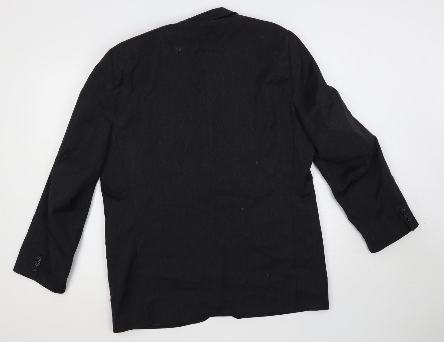 Continental Mens Black Wool Jacket Suit Jacket Size 42 Regular