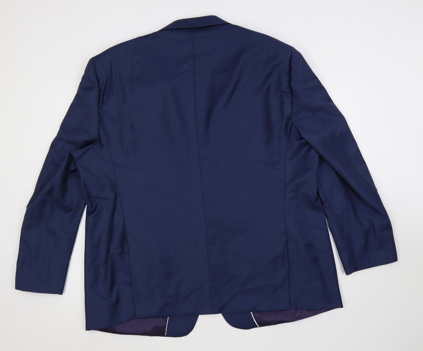 Harris & Howard Mens Blue Wool Jacket Suit Jacket Size 46 Regular