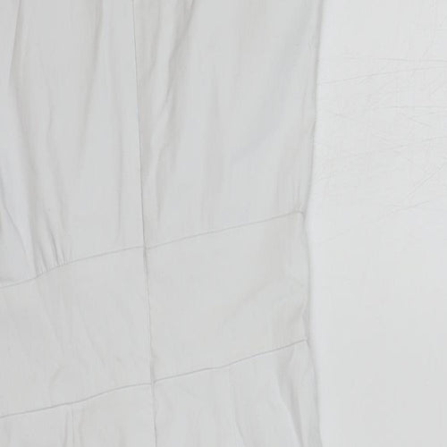 Grace Karin Womens White Rayon Pencil Dress Size S Sweetheart Zip