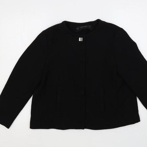 Zara Womens Black Jacket Size M Snap
