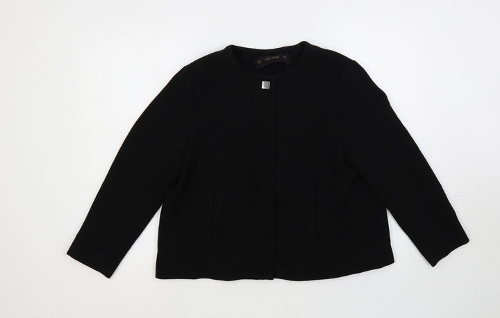 Zara Womens Black Jacket Size M Snap