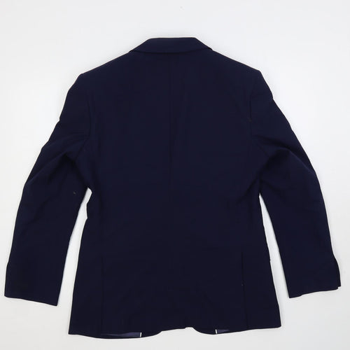 Marks and Spencer Mens Blue Wool Jacket Suit Jacket Size 38 Regular