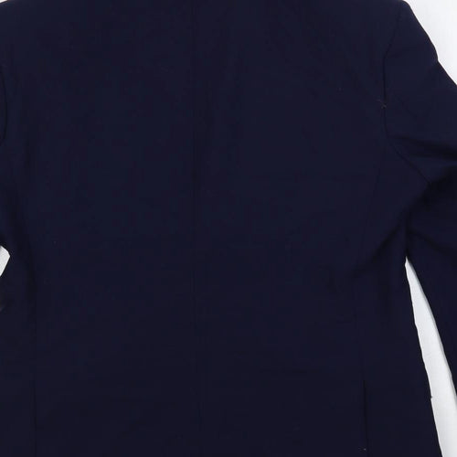 Marks and Spencer Mens Blue Wool Jacket Suit Jacket Size 38 Regular