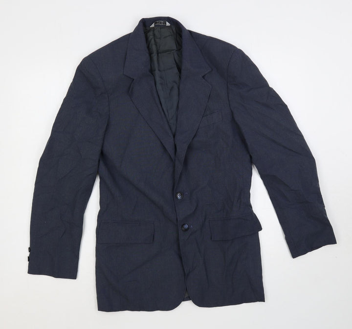 Prep Mens Blue Polyester Jacket Suit Jacket Size 38 Regular