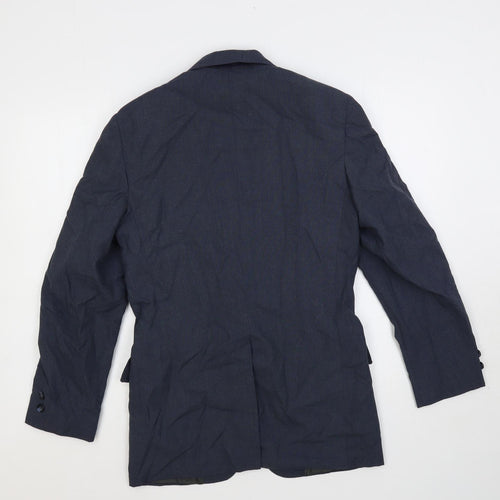 Prep Mens Blue Polyester Jacket Suit Jacket Size 38 Regular