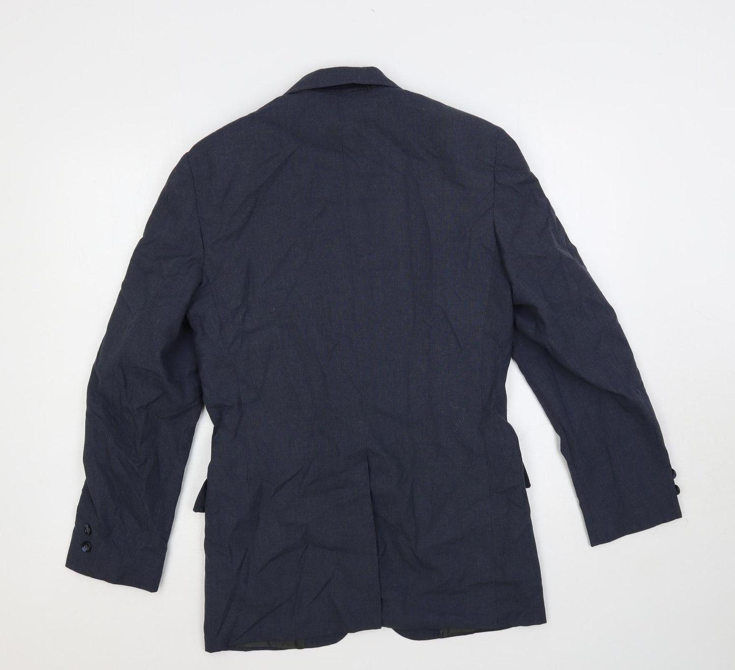 Prep Mens Blue Polyester Jacket Suit Jacket Size 38 Regular