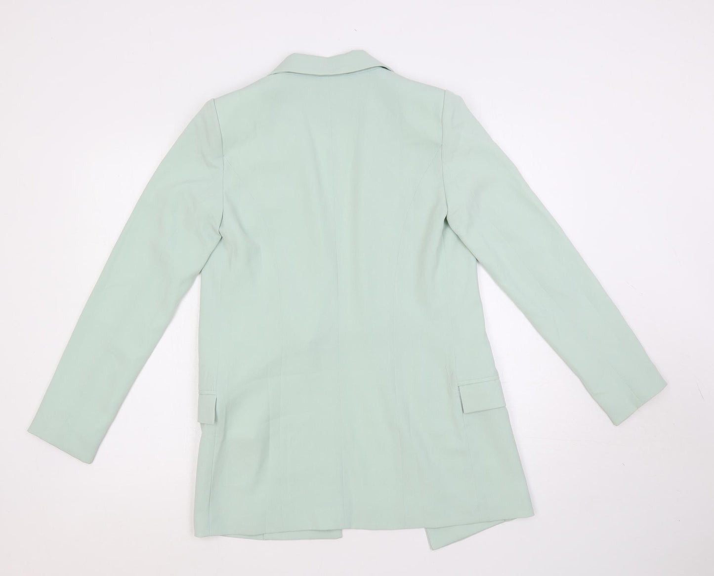 Missguided Womens Green Jacket Blazer Size 4 - Open
