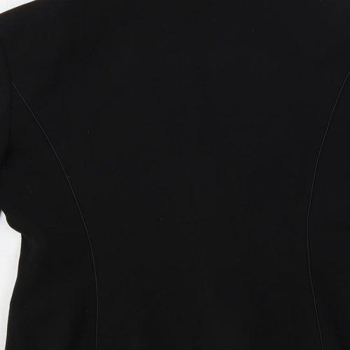 Wallis Womens Black Jacket Blazer Size 12 Button