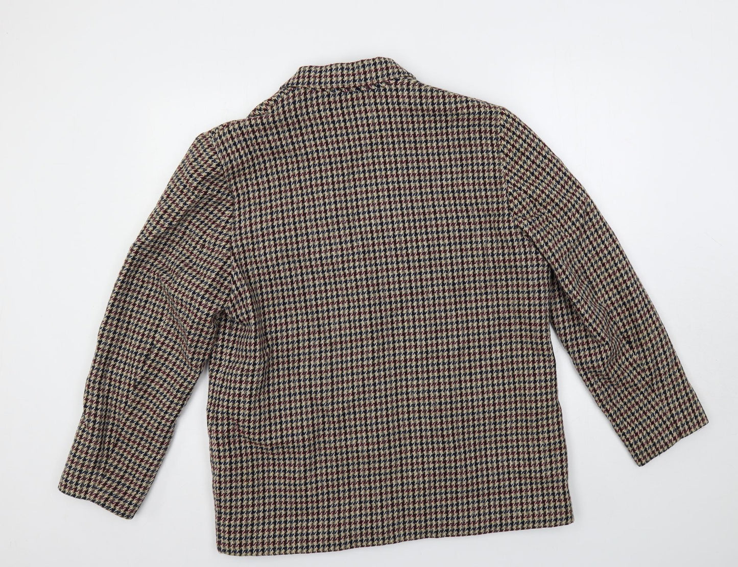 Dorothy Perkins Womens Brown Geometric Jacket Blazer Size 16 Button