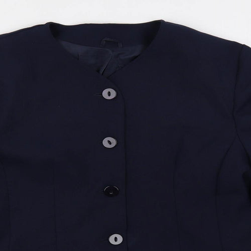 Debenhams Womens Blue Jacket Blazer Size 16 Button