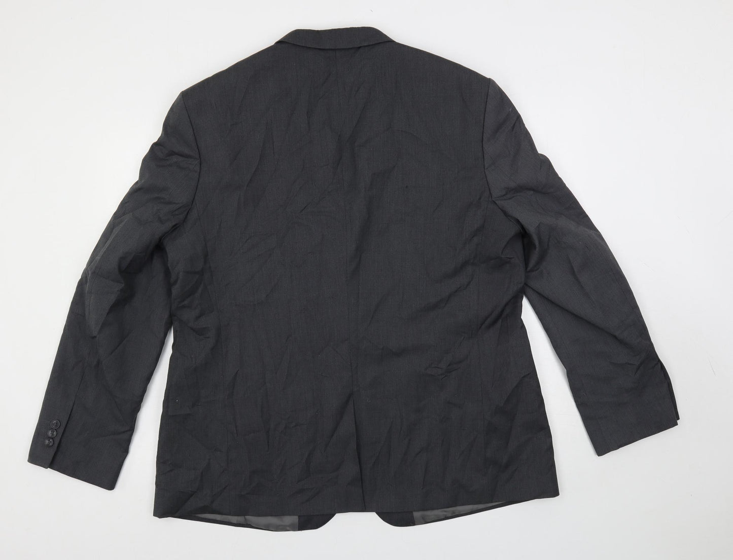 Goodsouls Mens Grey Polyester Jacket Suit Jacket Size 46 Regular