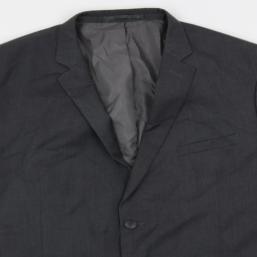Goodsouls Mens Grey Polyester Jacket Suit Jacket Size 46 Regular