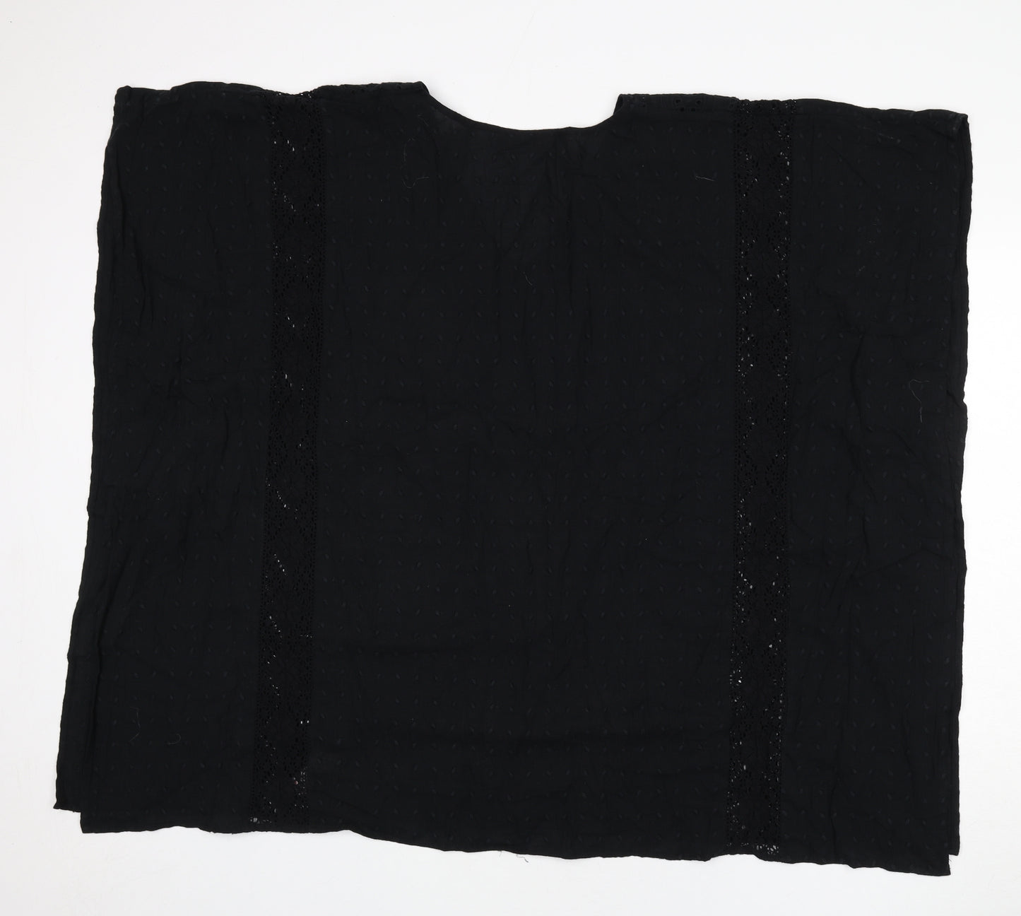 NEXT Womens Black Geometric Cotton Cover Up Size 10