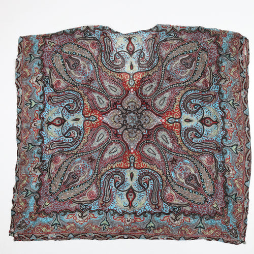 EAST Womens Multicoloured Geometric Silk Cover Up One Size - Paisley
