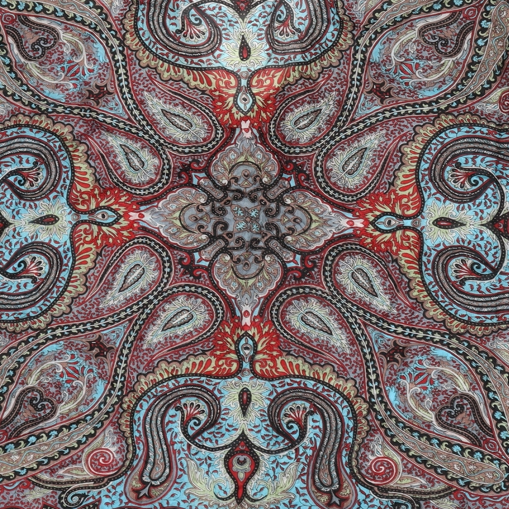 EAST Womens Multicoloured Geometric Silk Cover Up One Size - Paisley