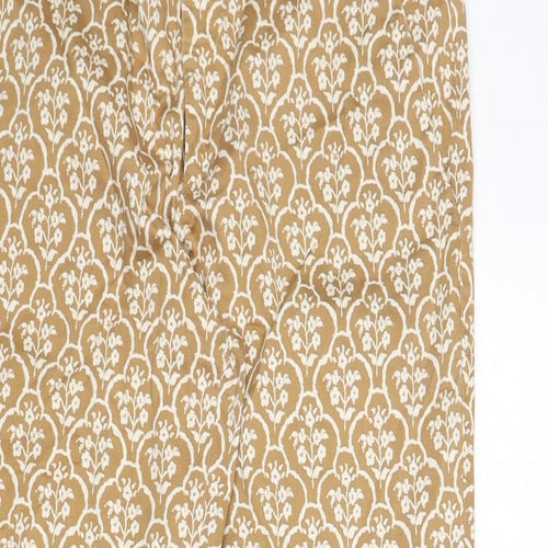 Jackpot Womens Beige Floral Polyester Trousers Size 10 L25 in Regular Zip