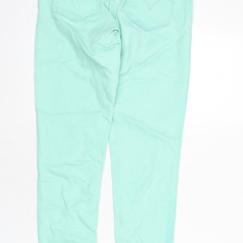 Levi's Womens Green Cotton Skinny Jeans Size 26 in L28 in Regular Zip
