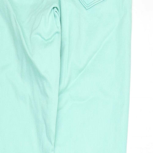 Levi's Womens Green Cotton Skinny Jeans Size 26 in L28 in Regular Zip