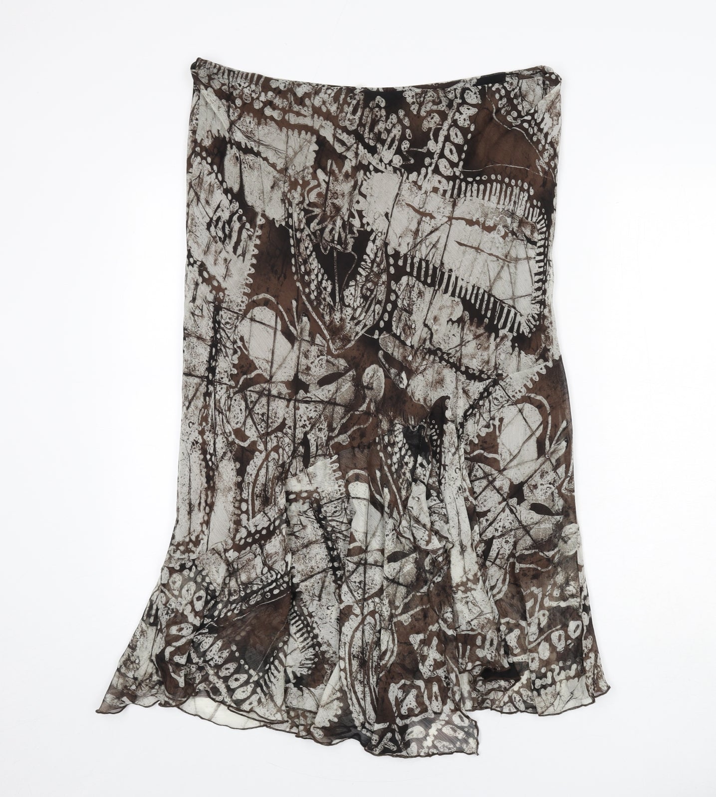 Klass Womens Multicoloured Geometric Polyester Trumpet Skirt Size 18