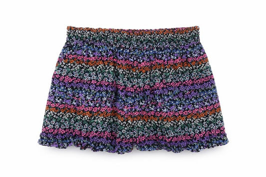 Marks and Spencer Girls Multicoloured Floral Vinyl Pettiskirt Skirt Size 12-13 Years Regular Pull On