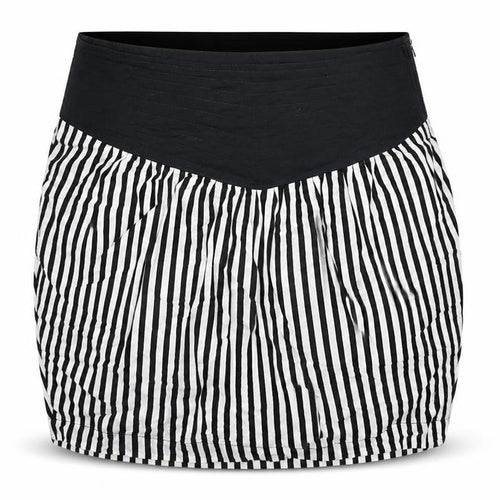Motel Womens Black Striped Cotton A-Line Skirt Size 8 Zip