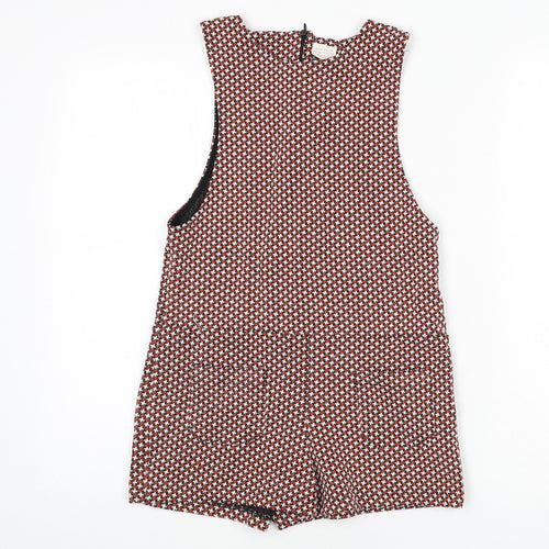 Zara Girls Multicoloured Geometric Polyester Romper Outfit/Set Size 9-10 Years Zip