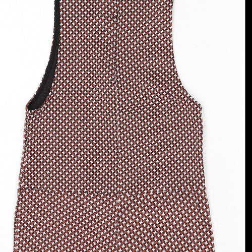 Zara Girls Multicoloured Geometric Polyester Romper Outfit/Set Size 9-10 Years Zip