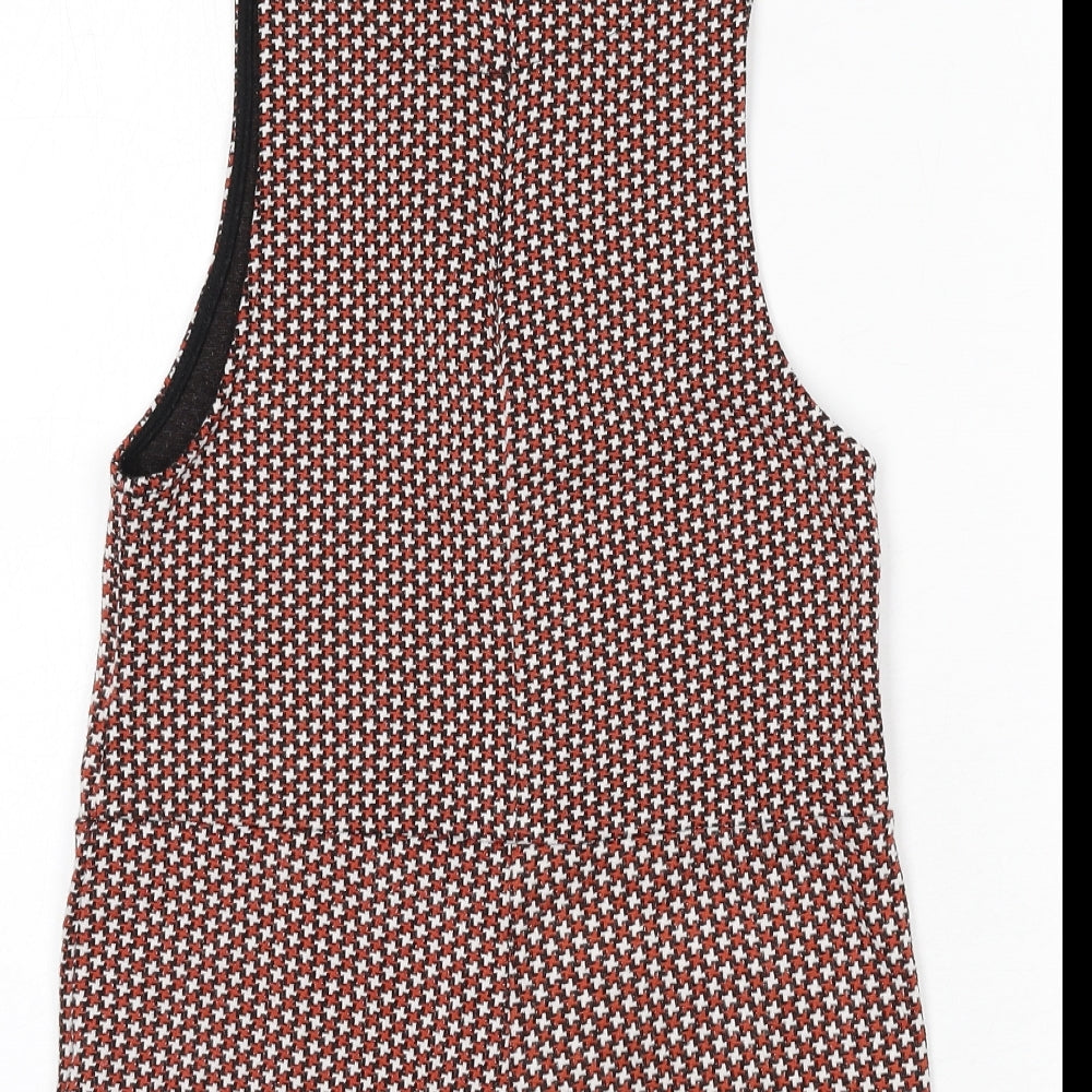 Zara Girls Multicoloured Geometric Polyester Romper Outfit/Set Size 9-10 Years Zip