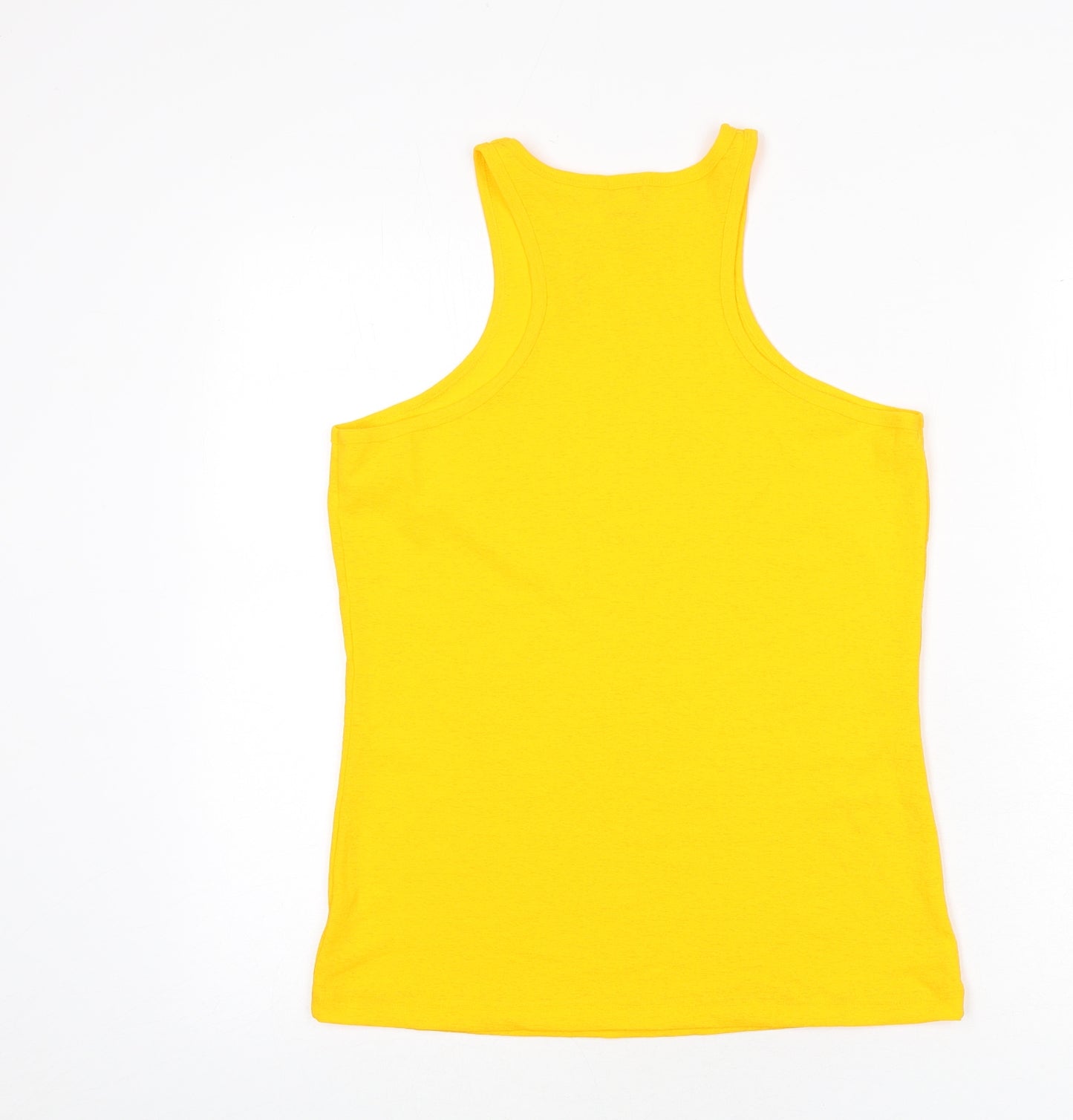 River Island Womens Orange Polyester Basic Tank Size 16 Round Neck