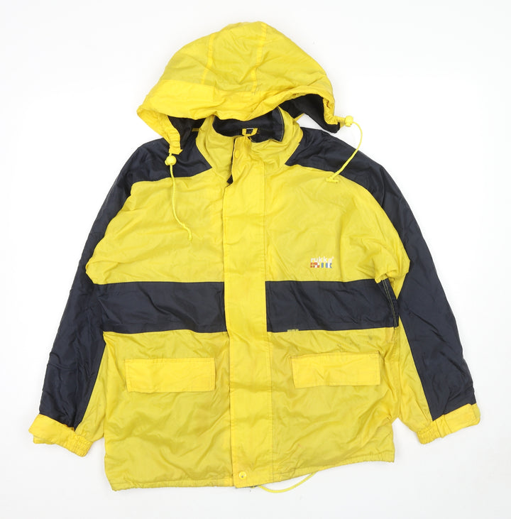 Rukka Girls Yellow Colourblock Jacket Size 11-12 Years Zip - Age 11-13 Years