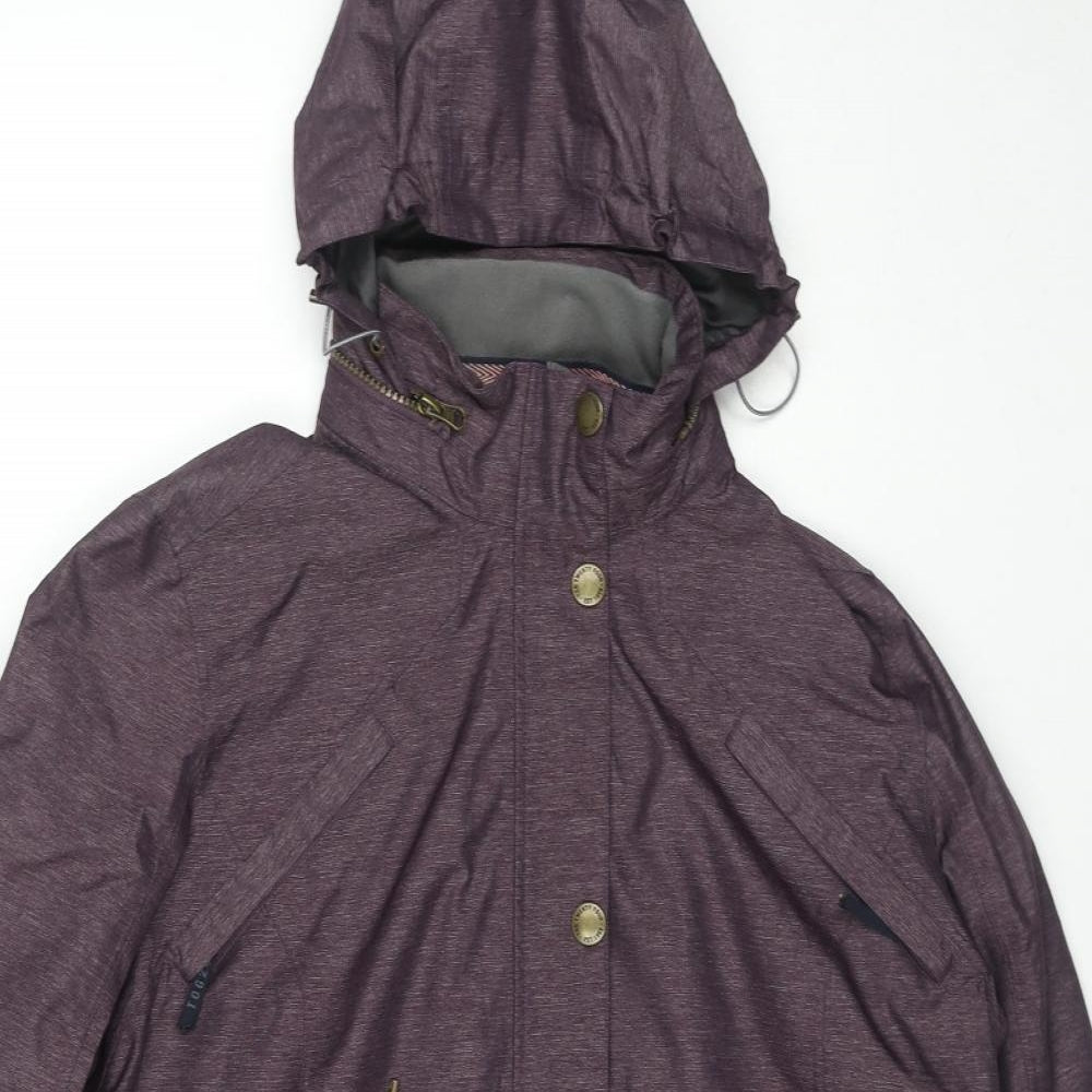 TOG24 Womens Purple Windbreaker Jacket Size 16 Zip