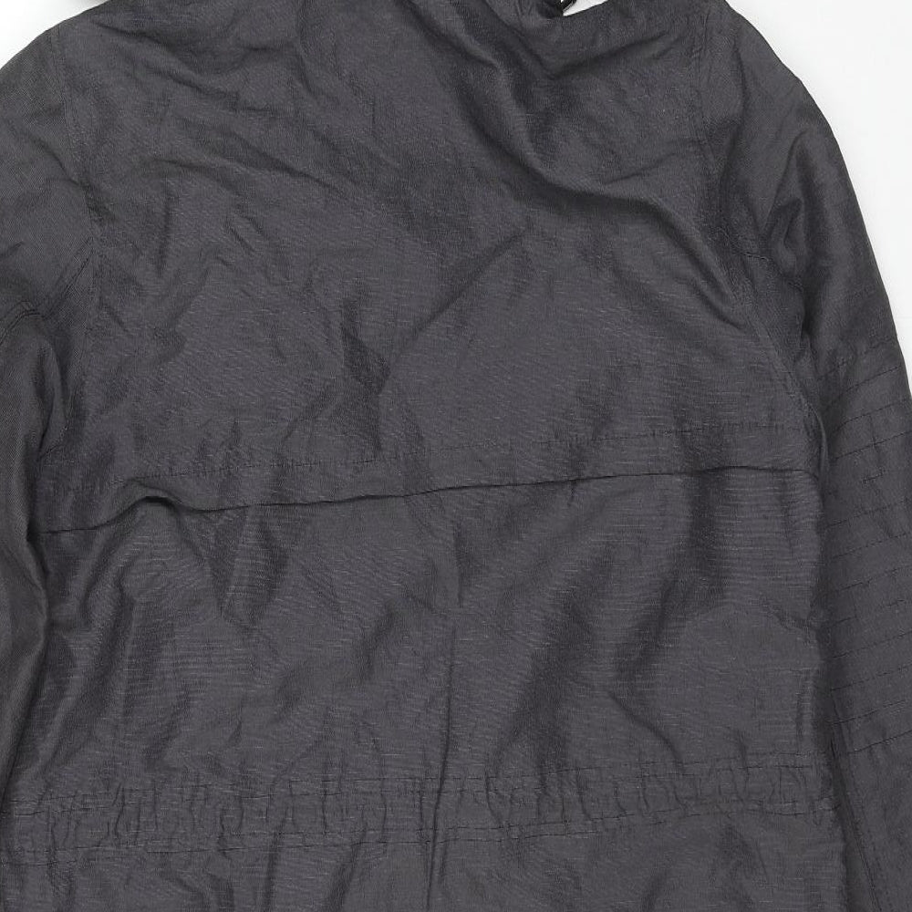 Marks and Spencer Womens Black Trench Coat Coat Size 14 Zip