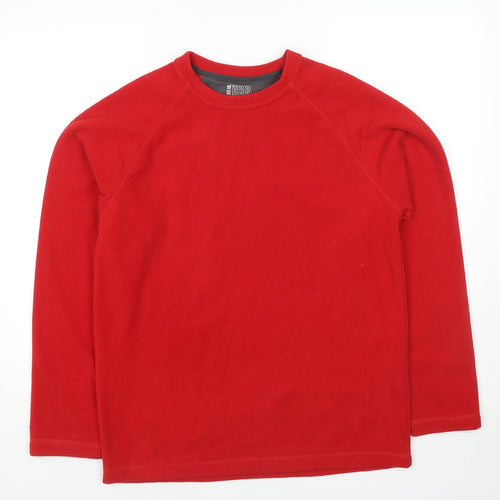 Blue Harbour Mens Red Polyester Pullover Sweatshirt Size S