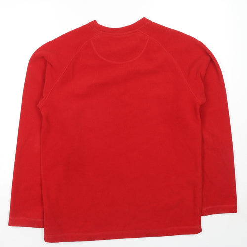 Blue Harbour Mens Red Polyester Pullover Sweatshirt Size S