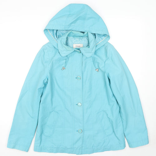 Per Una Womens Blue Jacket Size 8 Zip
