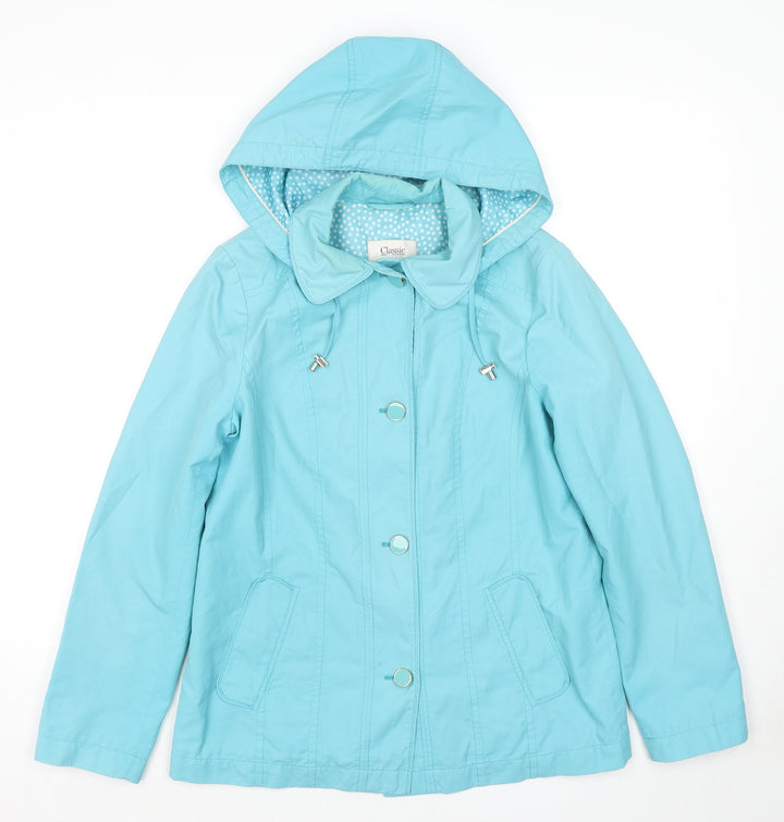 Per Una Womens Blue Jacket Size 8 Zip