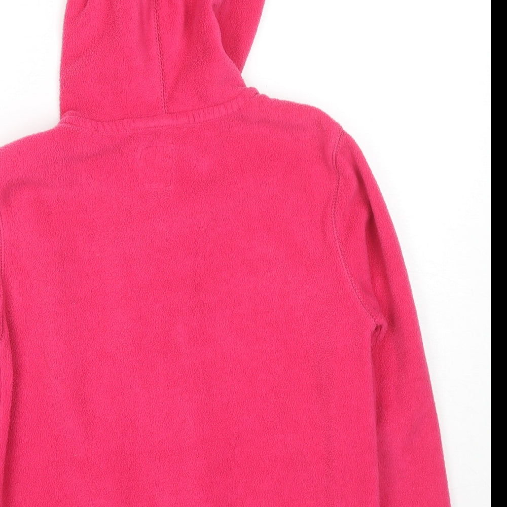 Gap Girls Pink Polyester Full Zip Hoodie Size 10 Years Zip
