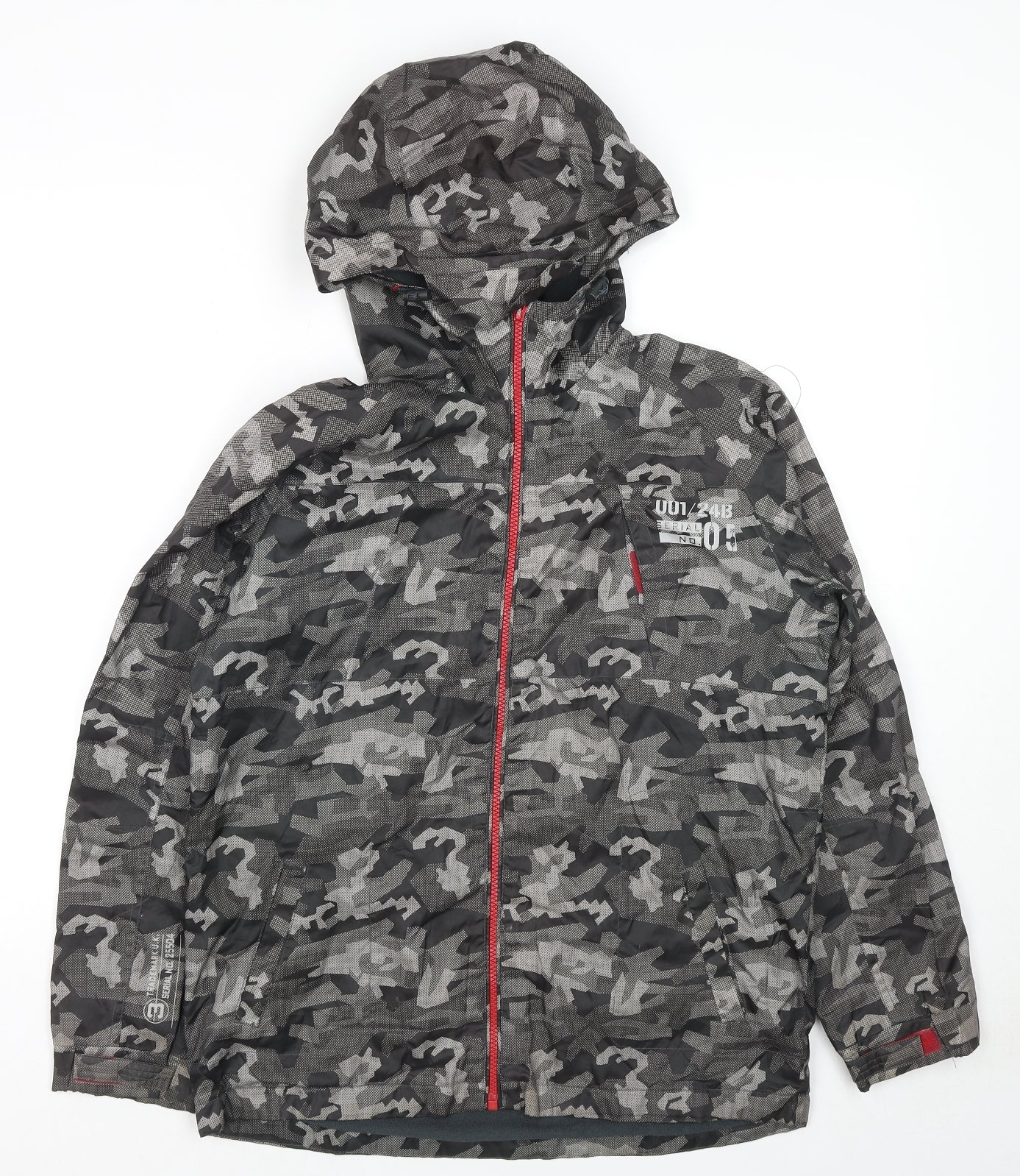 NEXT Boys Grey Camouflage Jacket Size 11-12 Years Zip