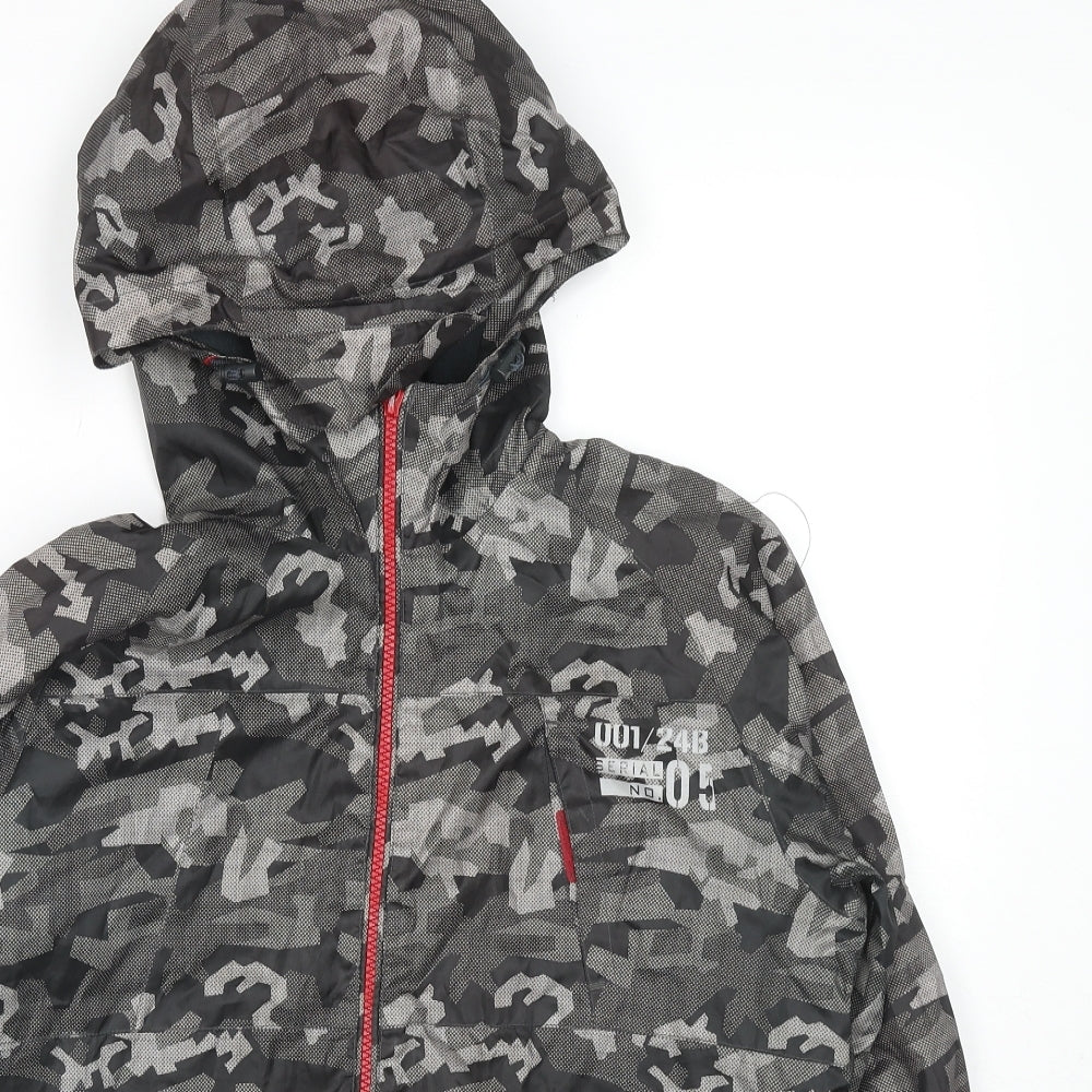 NEXT Boys Grey Camouflage Jacket Size 11-12 Years Zip